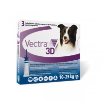 Vectra 3D dog M 10 - 25 kg 3 pipety